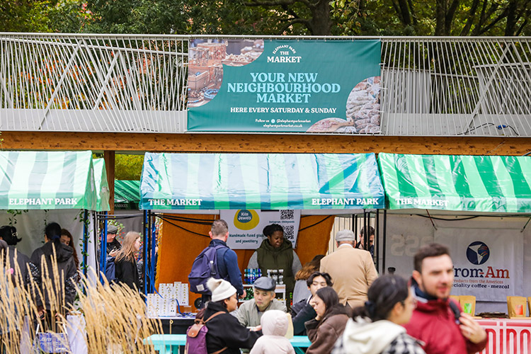 Elephant Park Market - Elephant and Castle, London